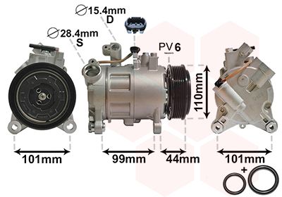 VAN WEZEL Kompressor,kliimaseade 0601K702